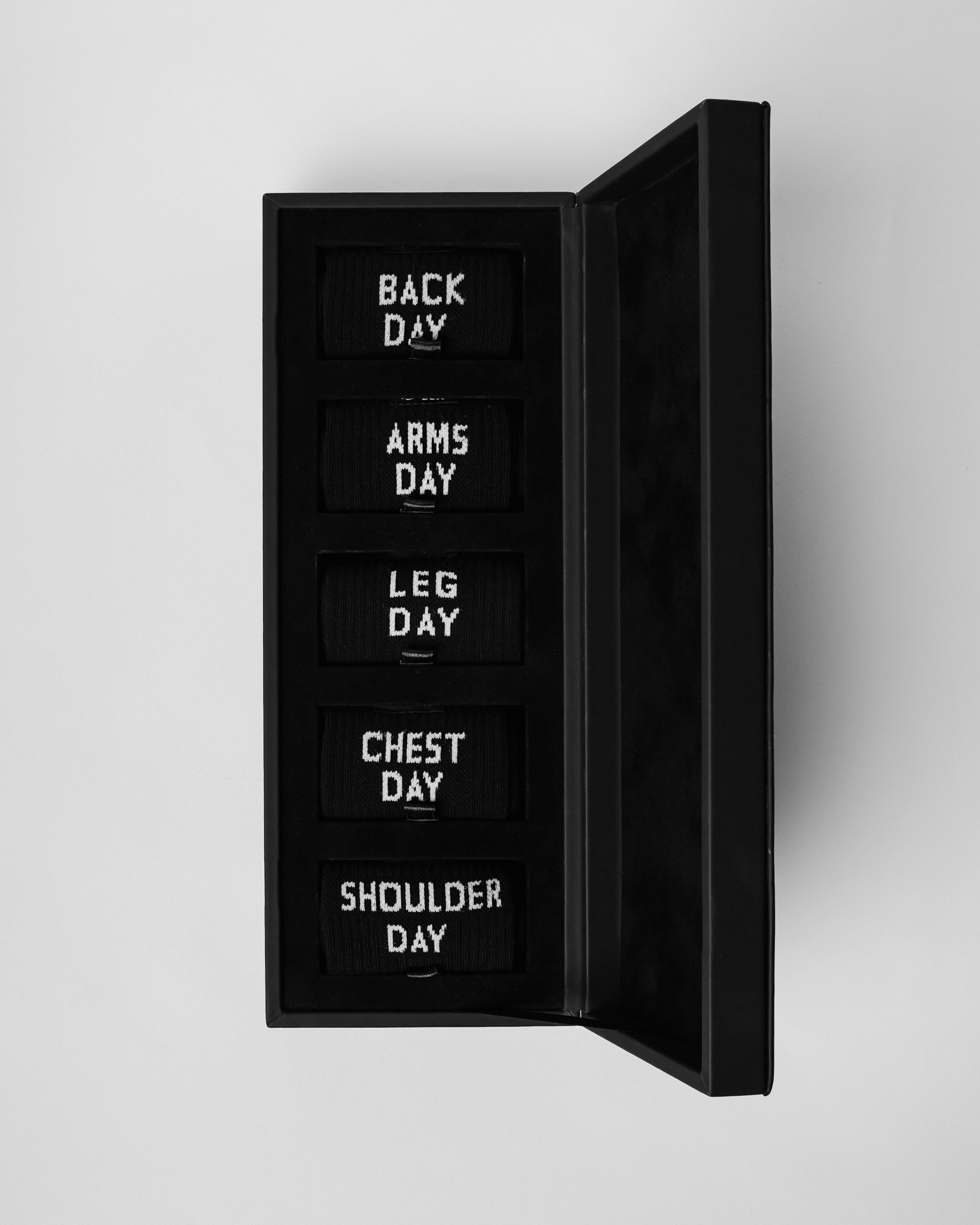 Gym Sox -Blackout Gym Days Socks Box – fitness socks set cotton unisex