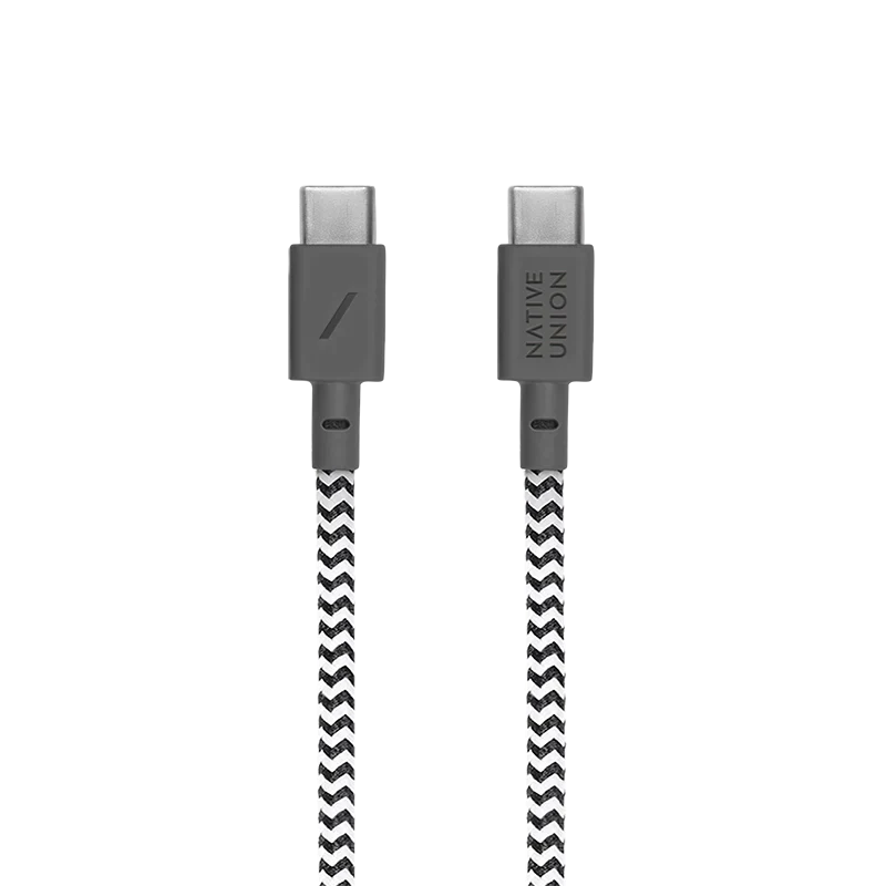 Fast Charging Cable Zebra (USB-C to USB-C & 1.2m)