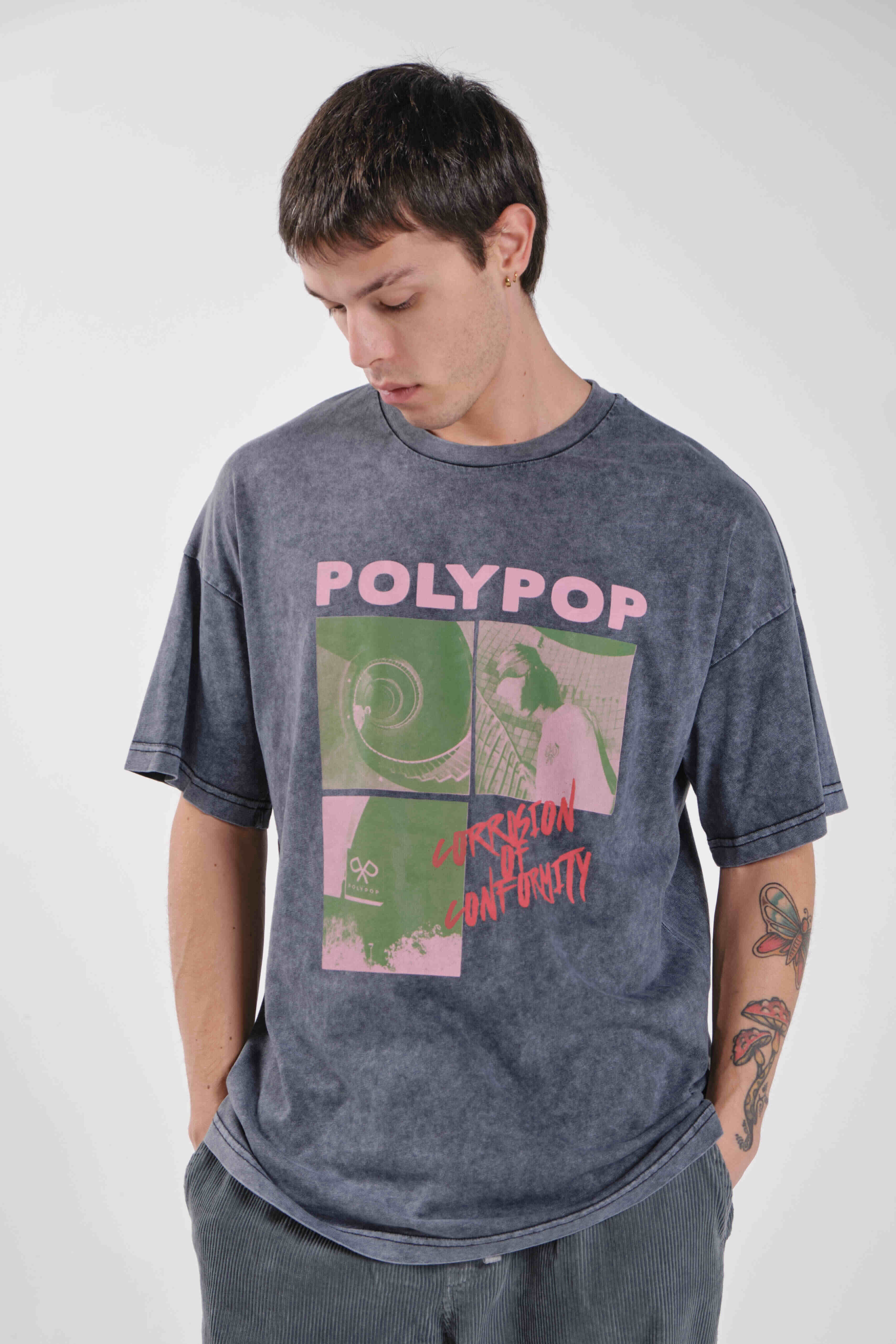 Dubai, UAE, Shopiva Polypop COC Oversize T-Shirt unisex oversized cotton T-shirt with COC print