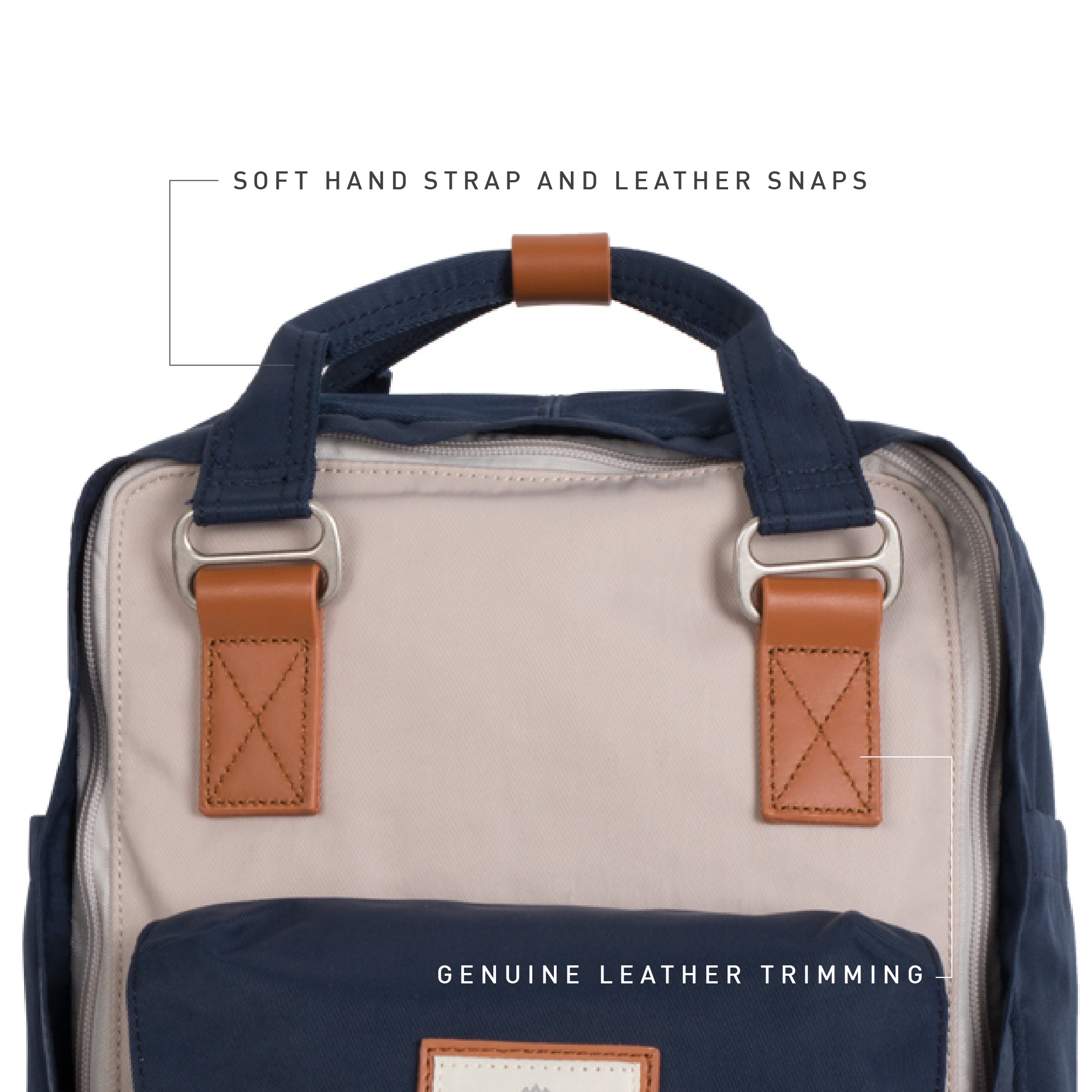 Macaroon - Ivory x Navy