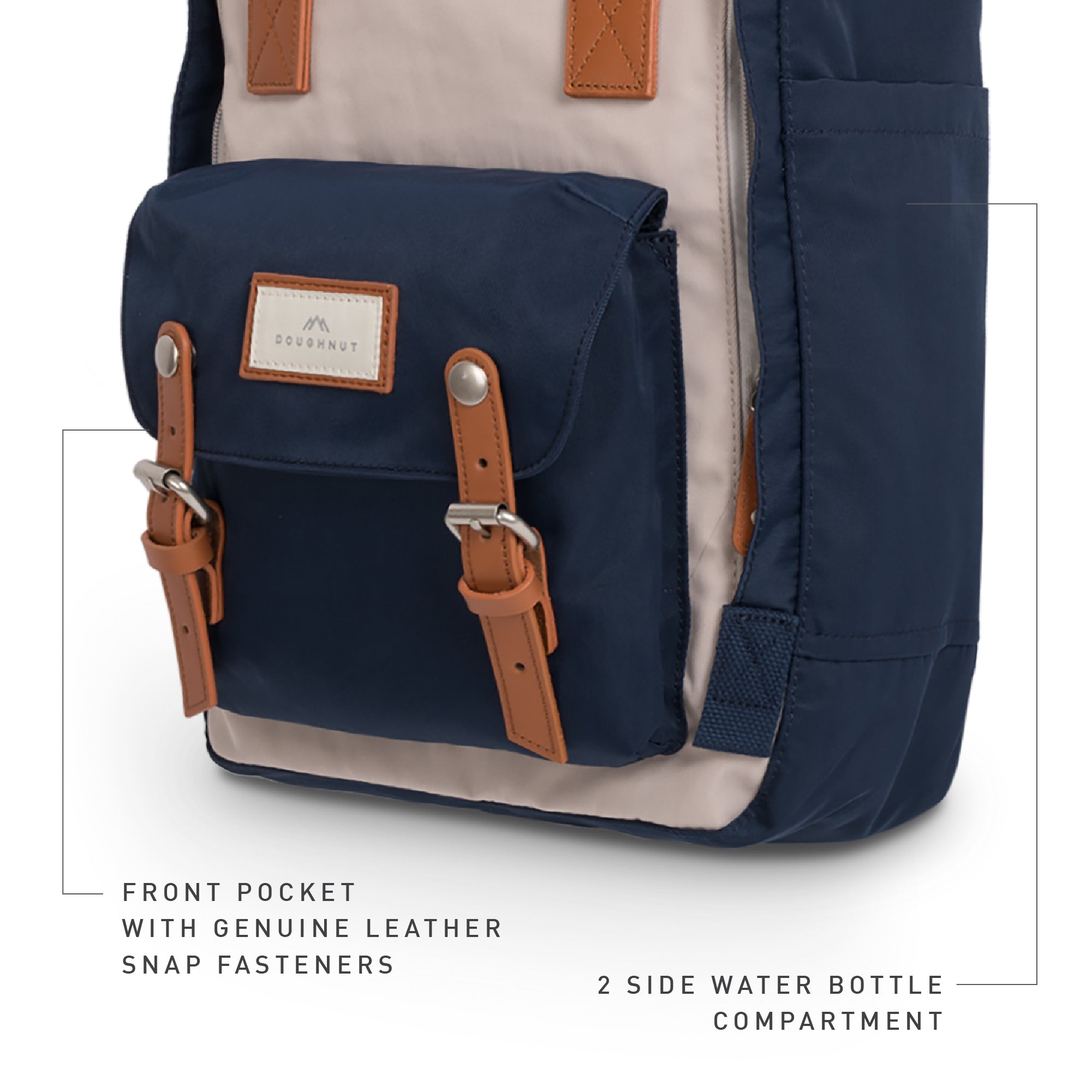 Macaroon - Ivory x Navy