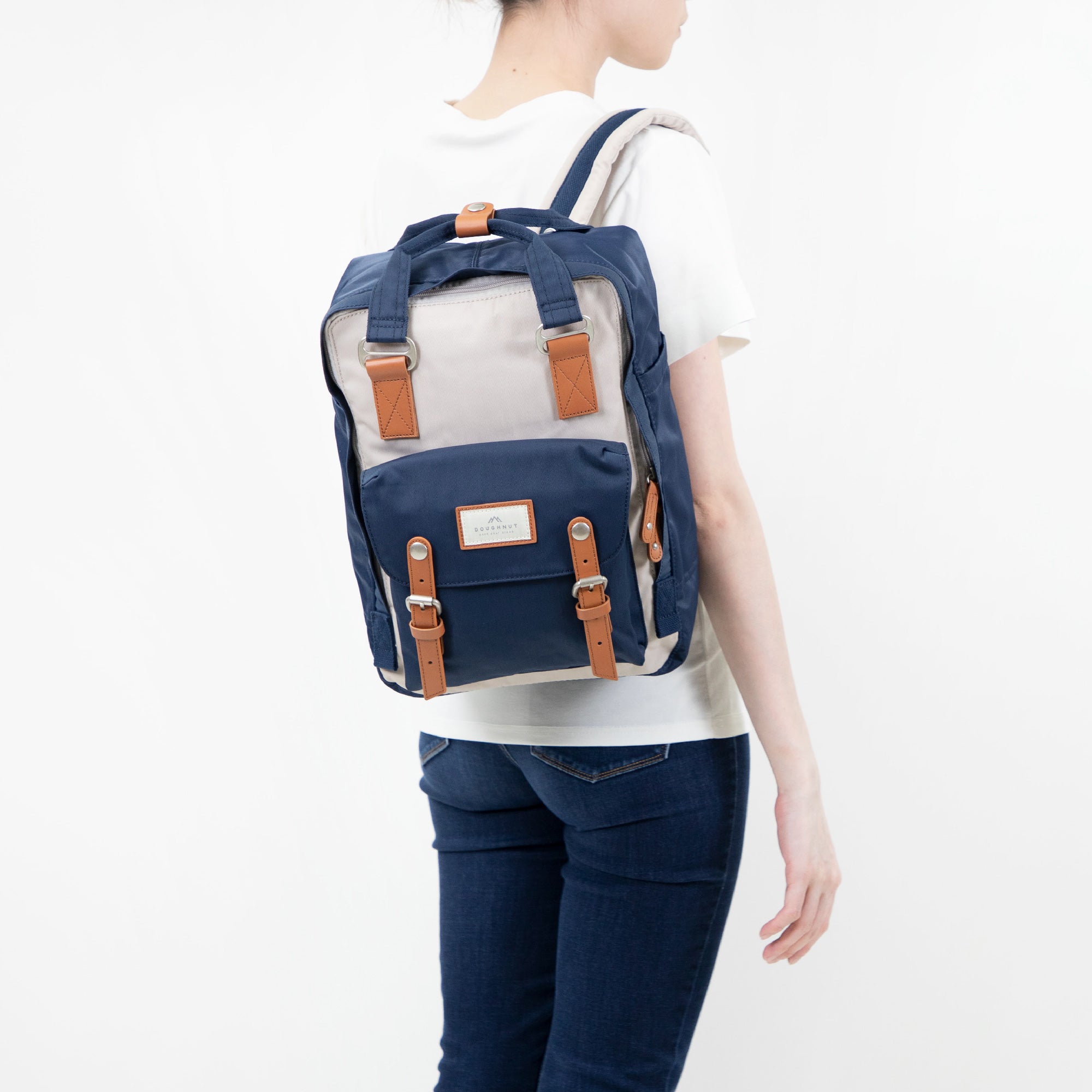 Macaroon - Ivory x Navy
