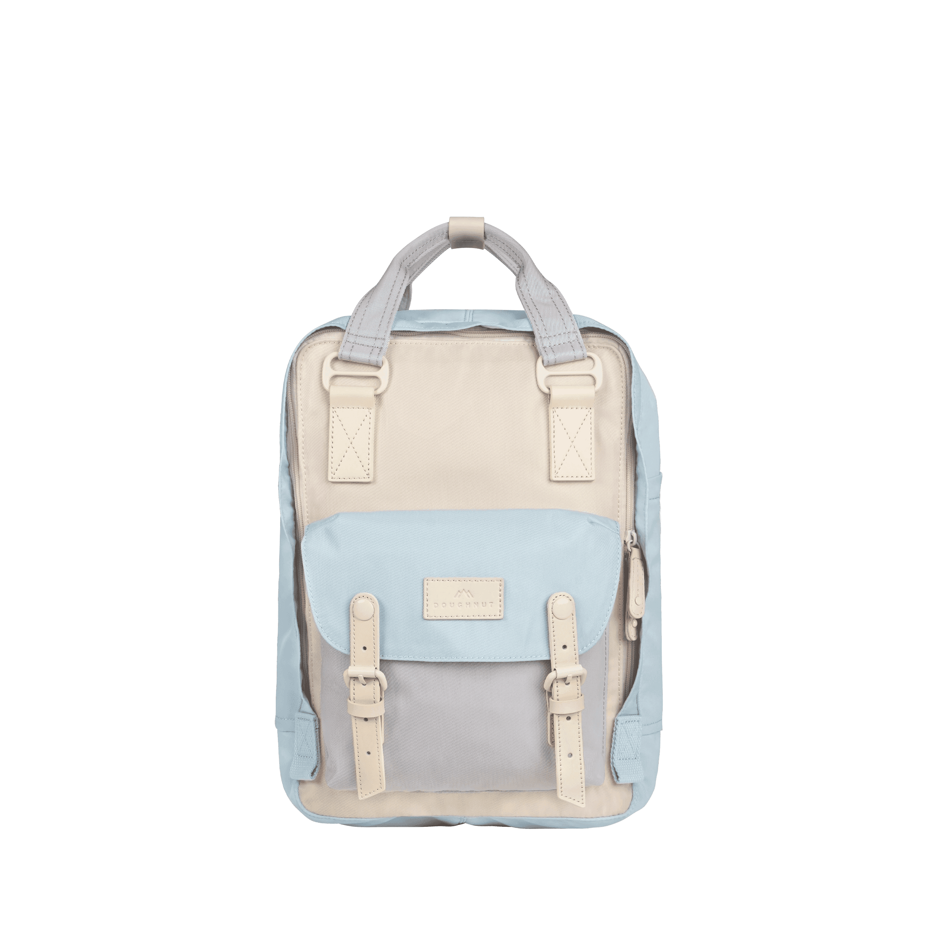 Dubai, UAE, Shopiva Doughnut Macaroon Cream Iceberg Sakura backpack front view