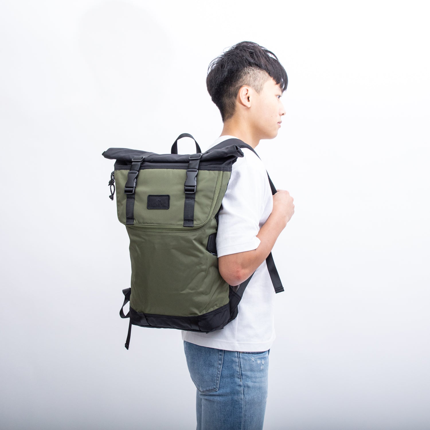 Christopher Go Wild Series Black x Army Backpack
