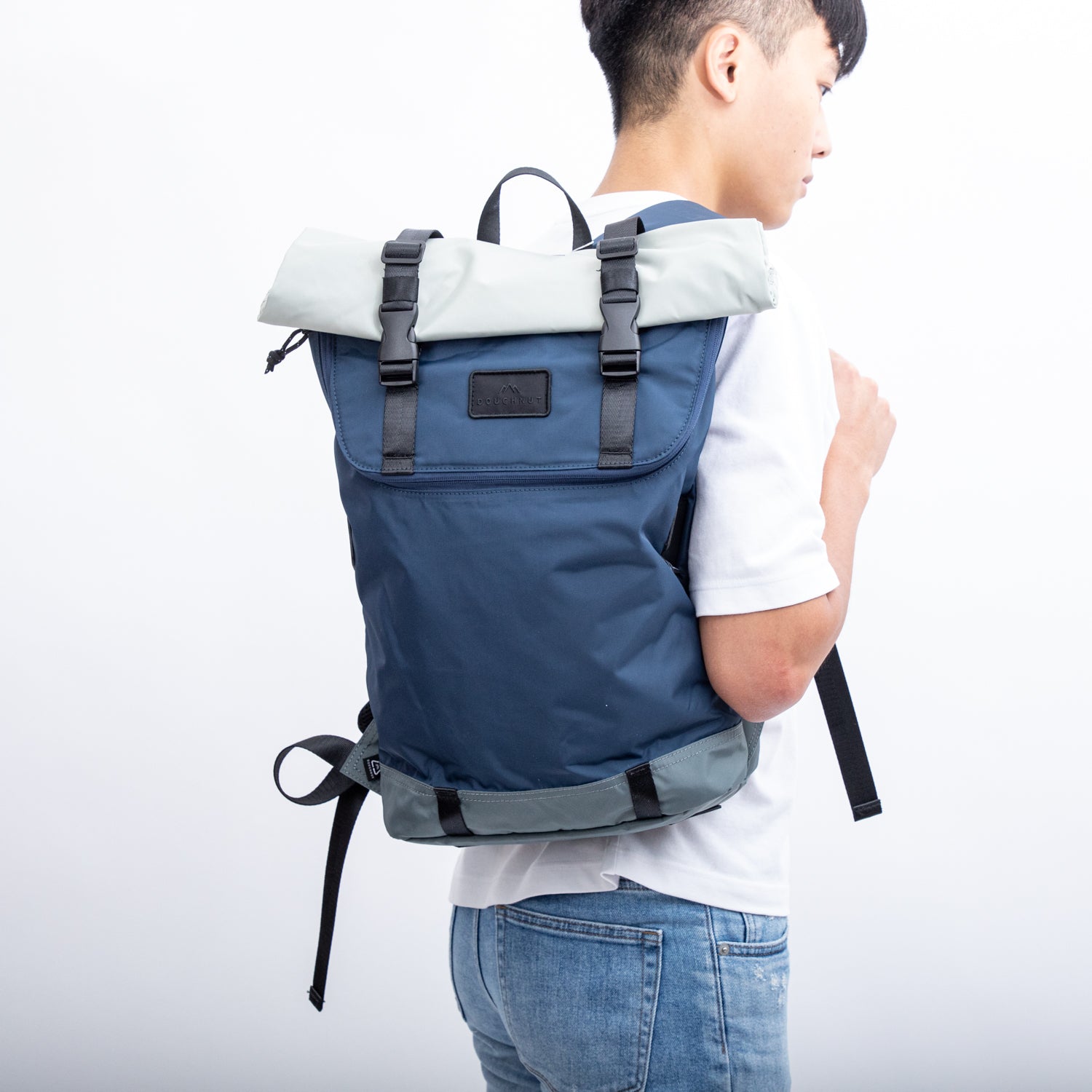 Christopher Go Wild Series Navy x Grey Backpack