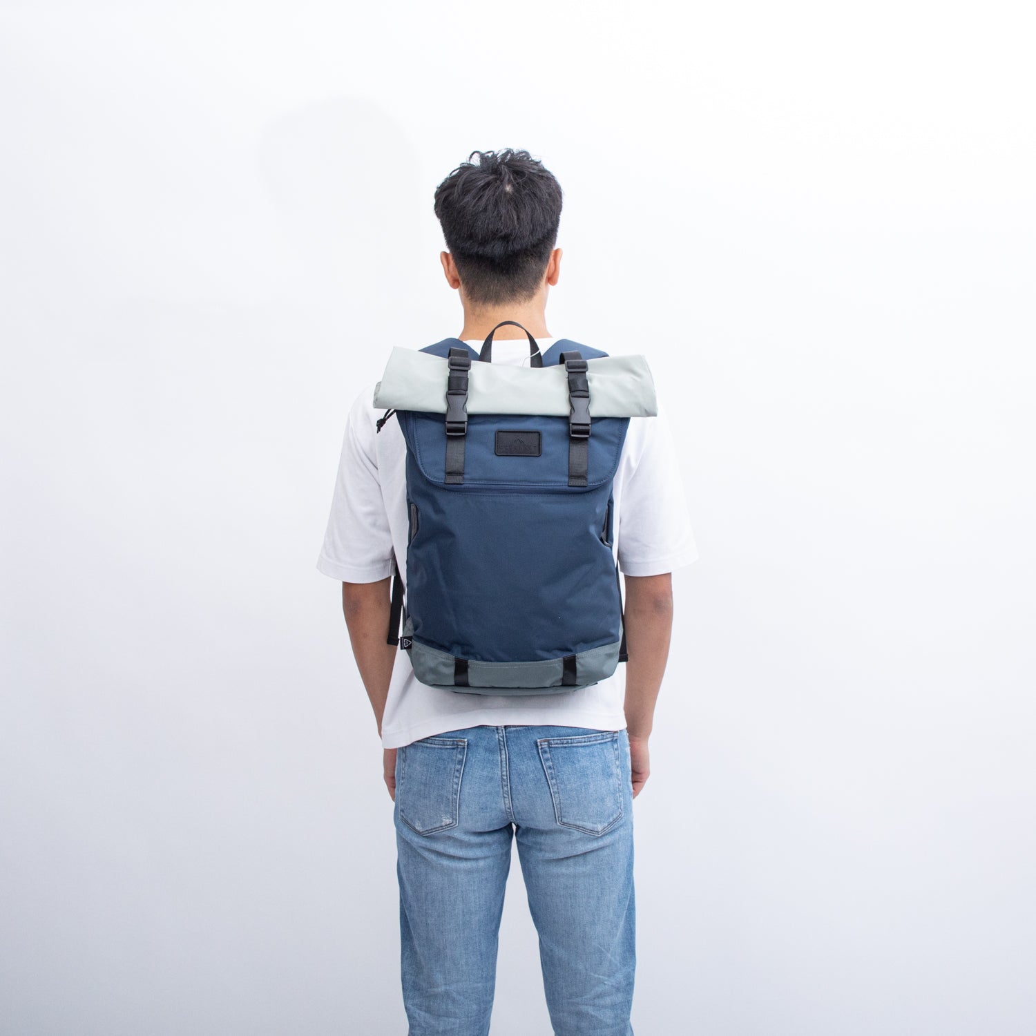 Christopher Go Wild Series Navy x Grey Backpack