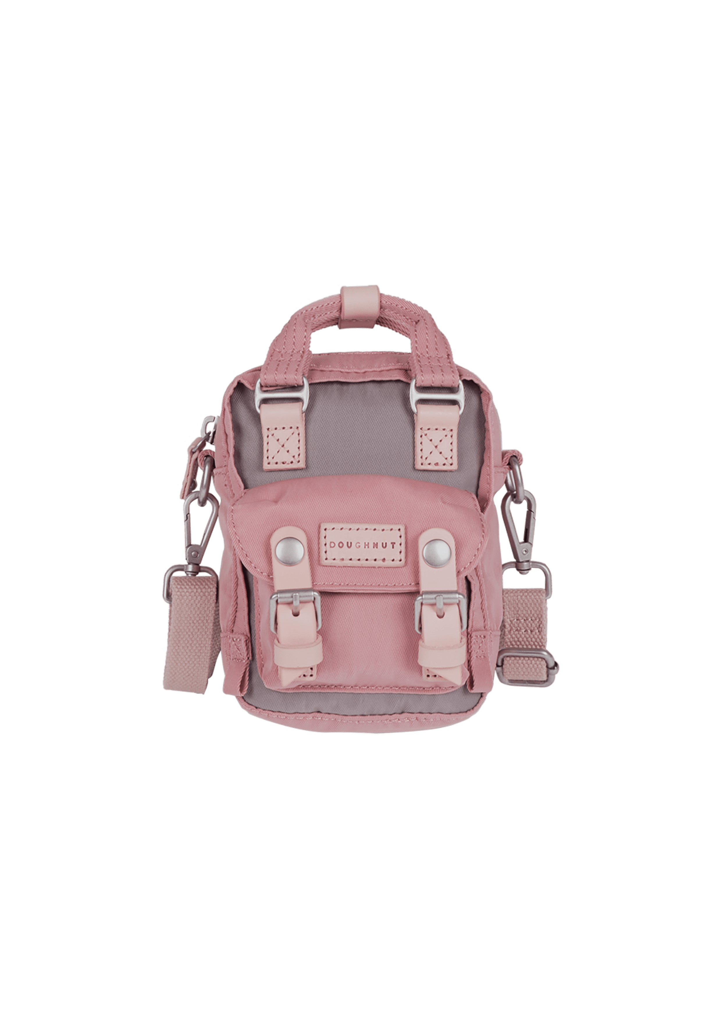 Dubai, UAE, Shopiva Doughnut Macaroon Tiny Lavender Rose – unisex crossbody bag front view