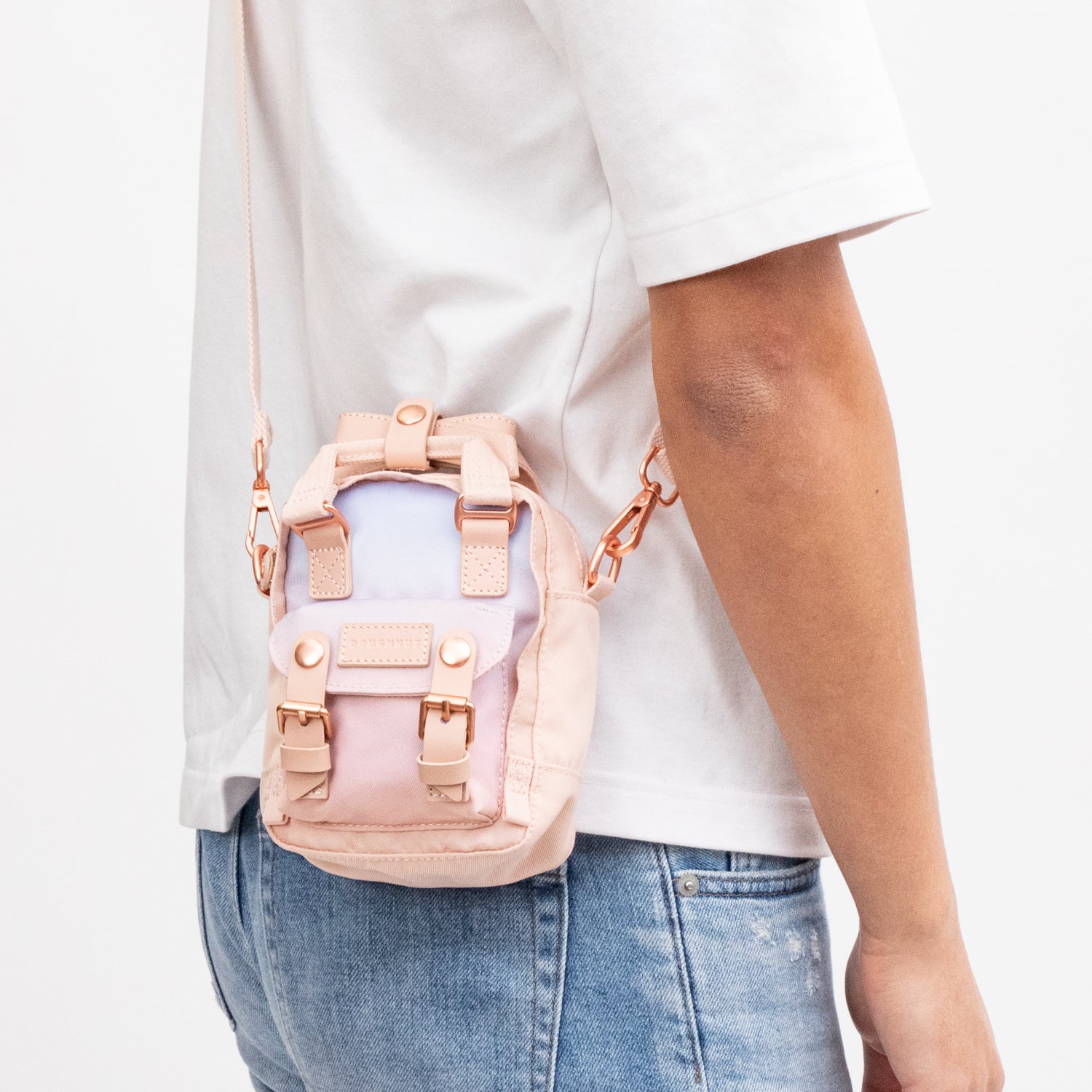 Macaroon Tiny Sky x Ribbon Series Crossbody Bag - Soft Sunrise