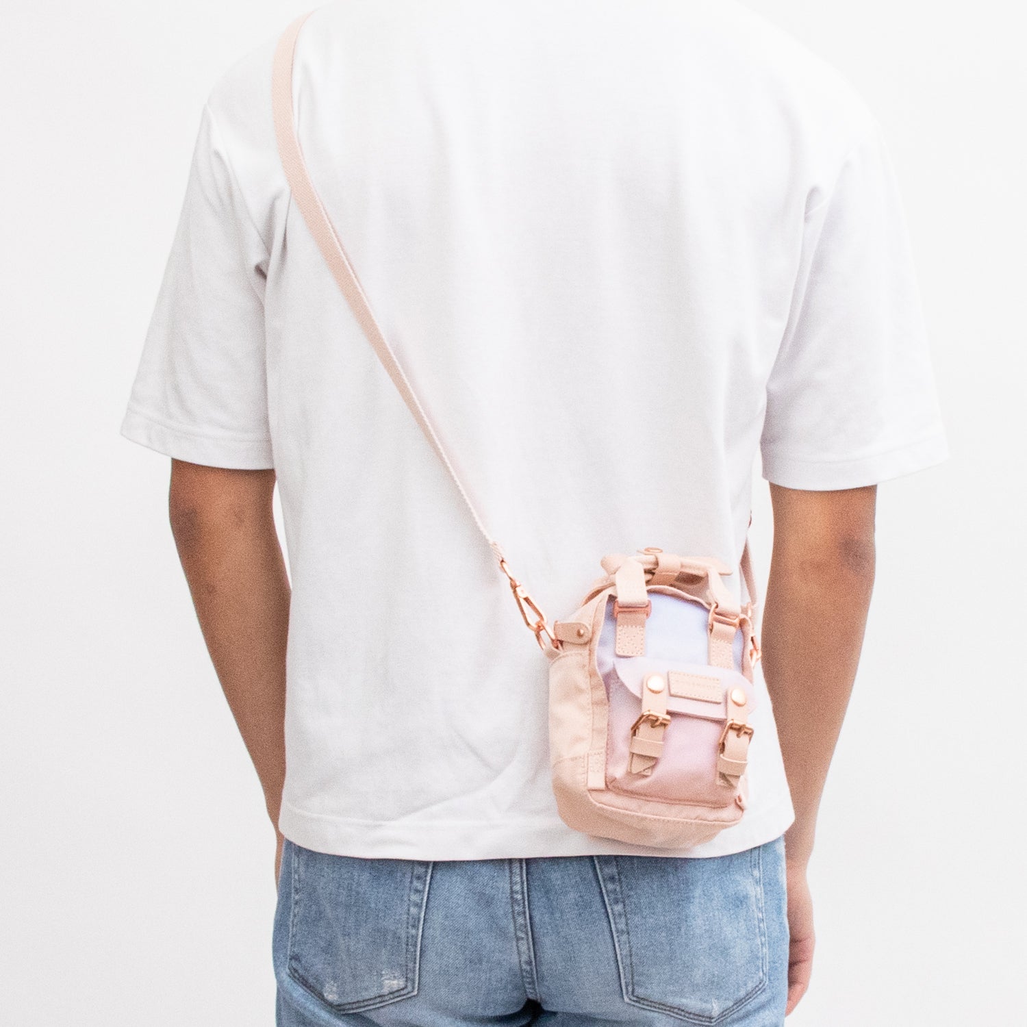 Macaroon Tiny Sky x Ribbon Series Crossbody Bag - Soft Sunrise