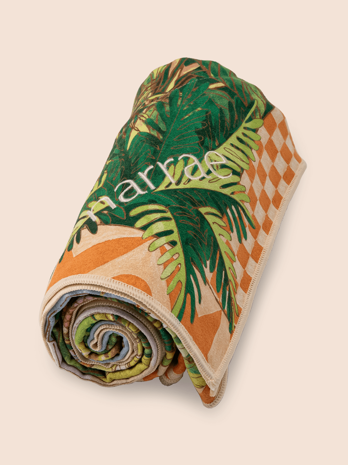Dubai, UAE, Shopiva Narrae Saudade Beach Towel – premium beach towel with nostalgic artwork