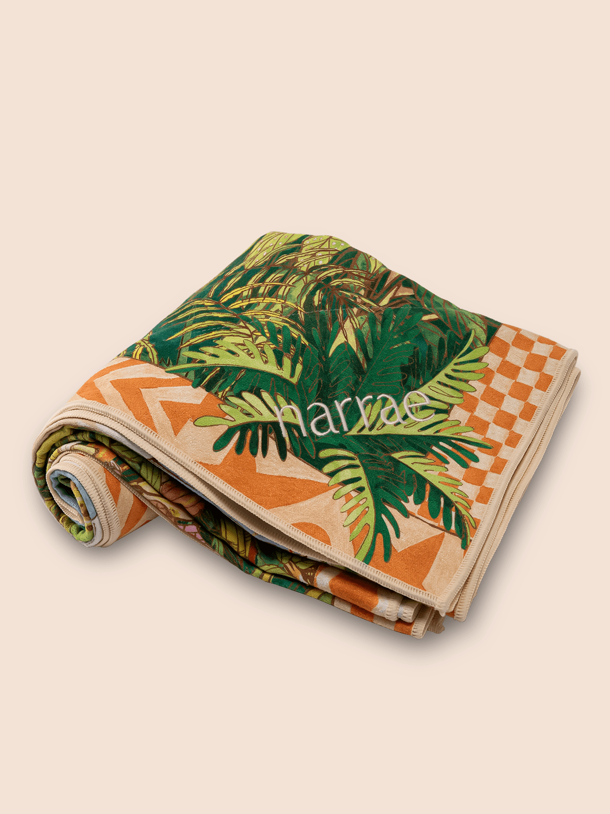 Dubai, UAE, Shopiva Narrae Saudade Beach Towel – travel-friendly towel with drawstring bag