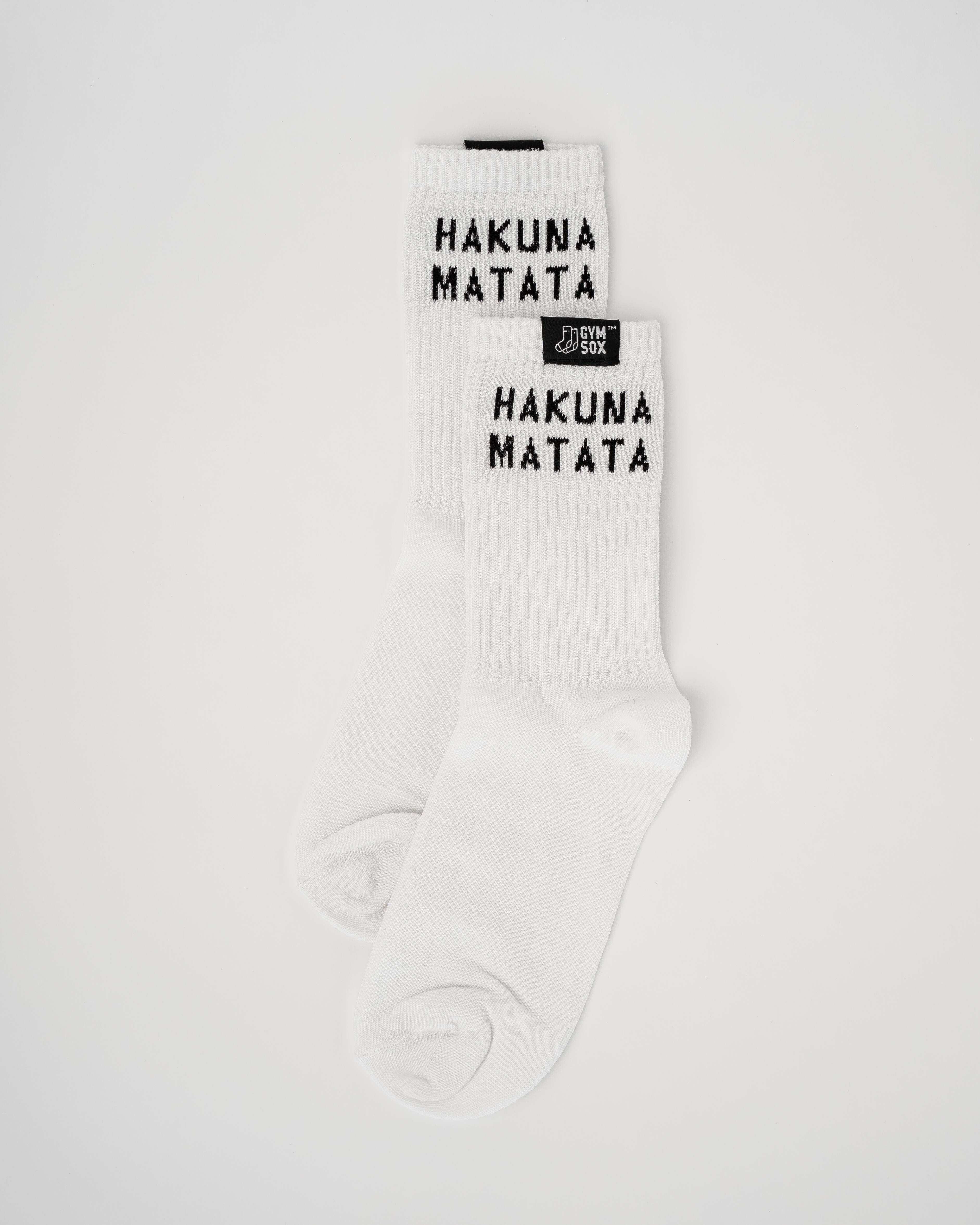 Dubai, UAE, Shopiva Gym Sox Hakuna Matata Socks – soft durable cotton workout socks with slogan