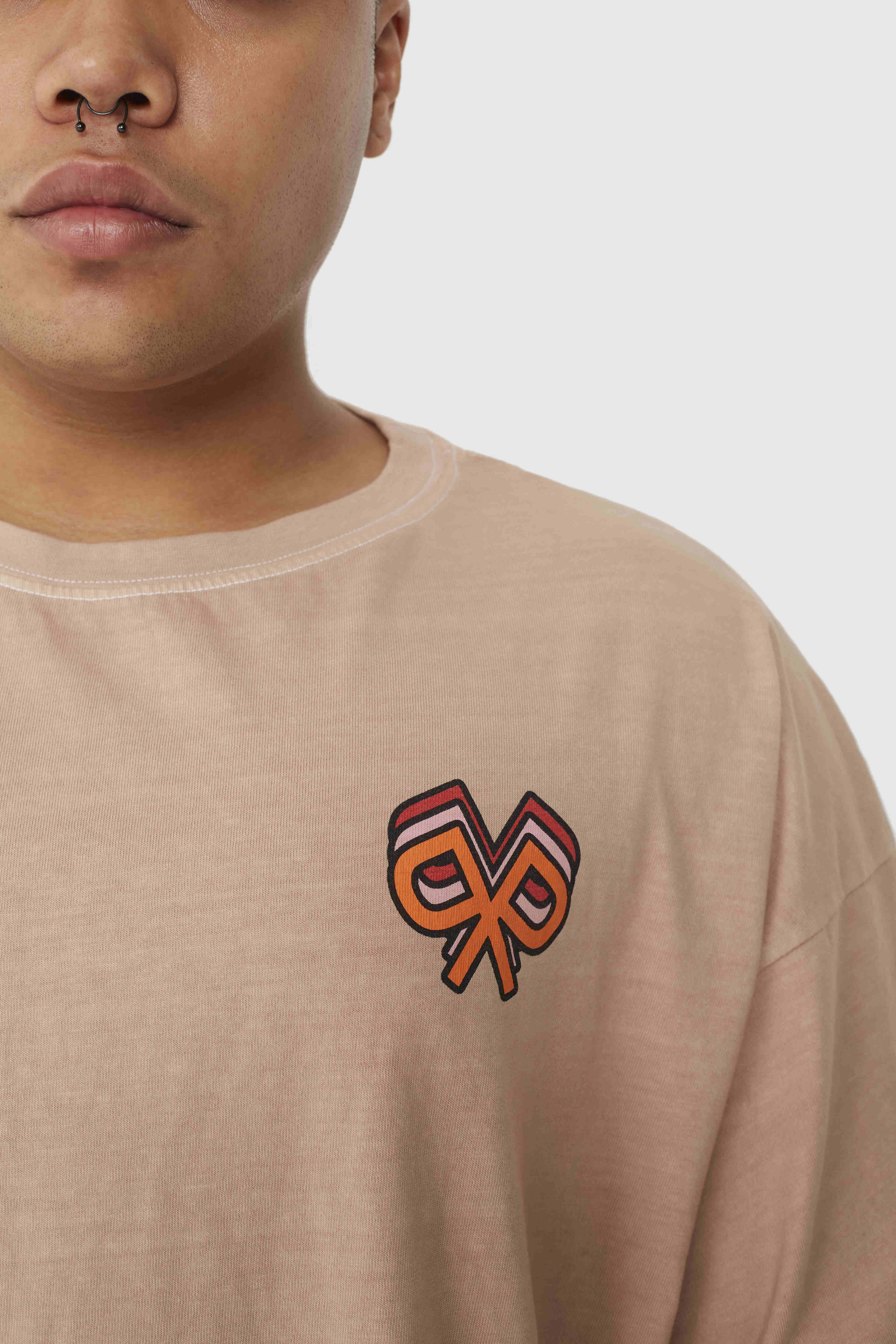 Polypop Home oversize boxy-fit T-shirt – oversized streetwear graphic tee with boxy silhouette and bold artwork