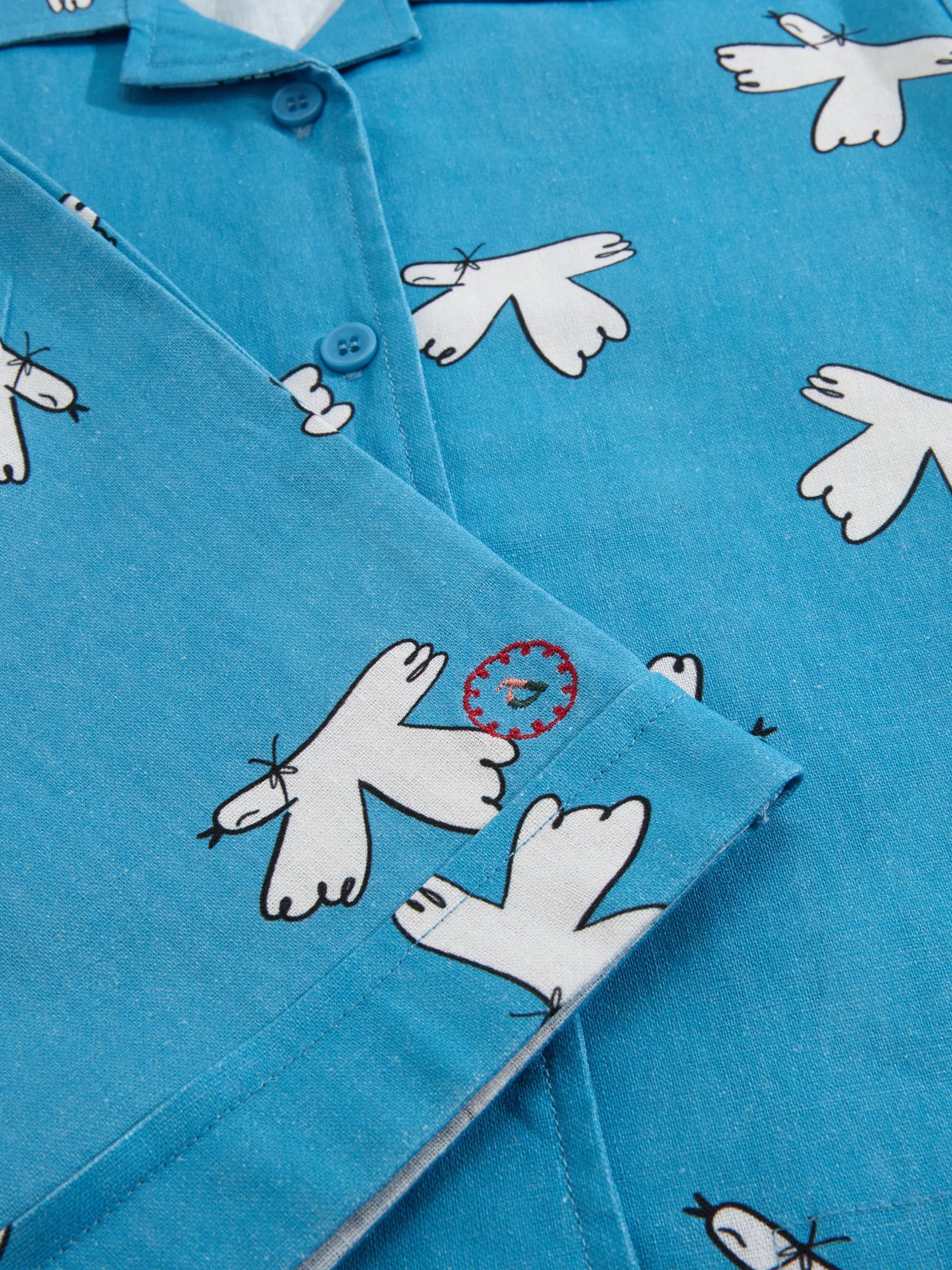 Birds All Over Linen Blend Co-ord Set