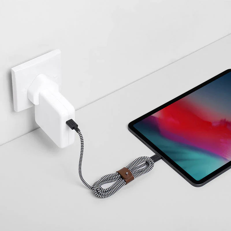 Fast Charging Cable Zebra (USB-C to USB-C & 1.2m)