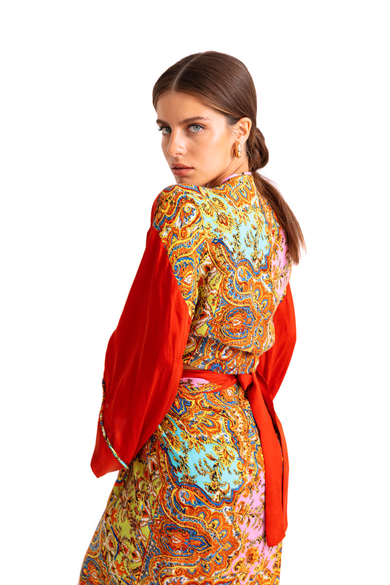Poppy Tie Front Blouse