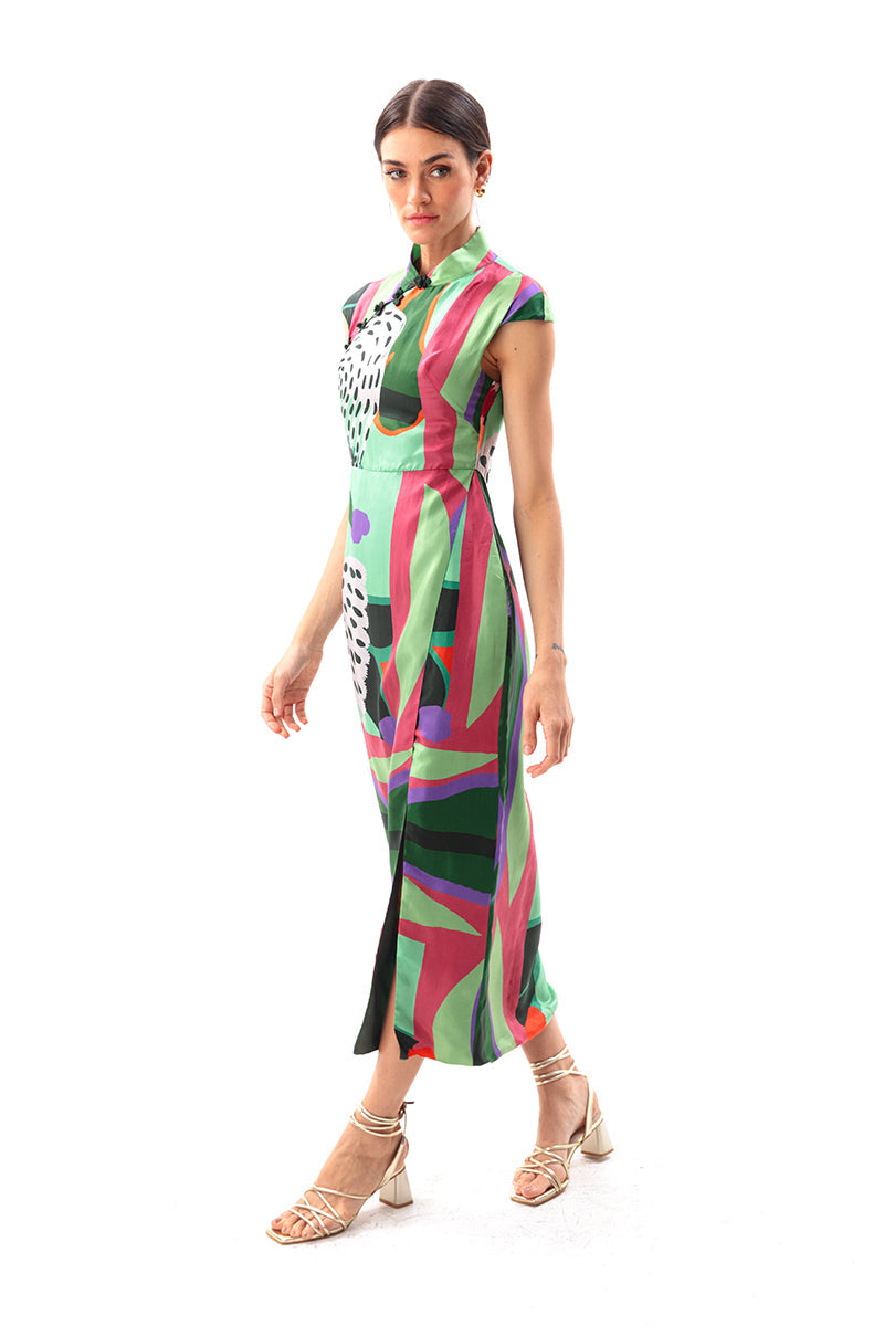 Sylvia Maxi Cheongsam Dress