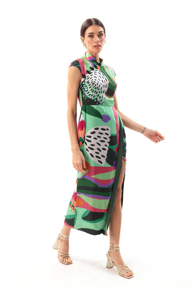 Sylvia Maxi Cheongsam Dress