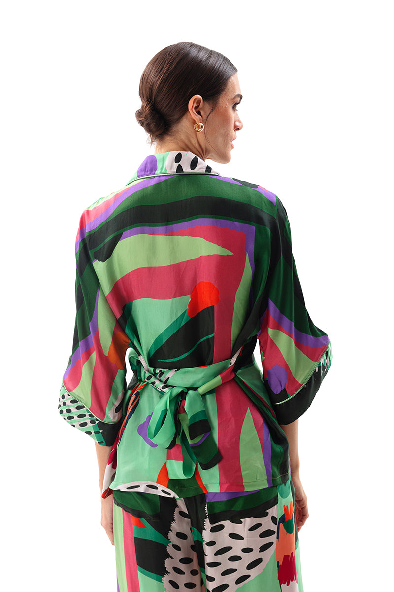 Sylvia Pajama Style Shirt