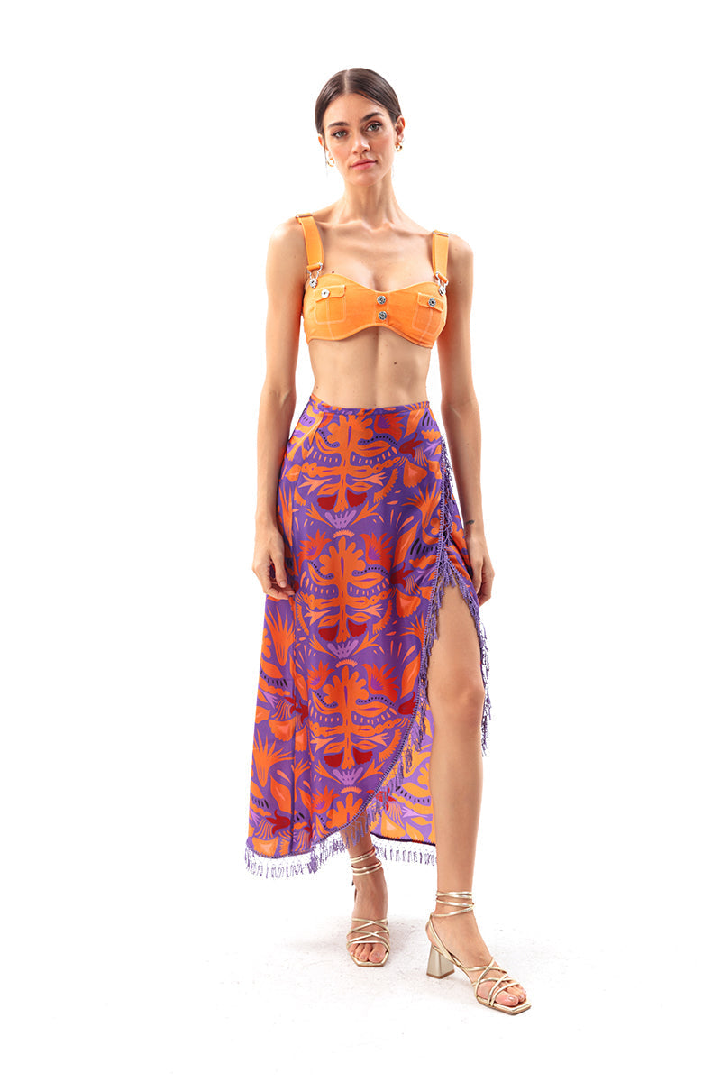 Mauve Sarong Skirt
