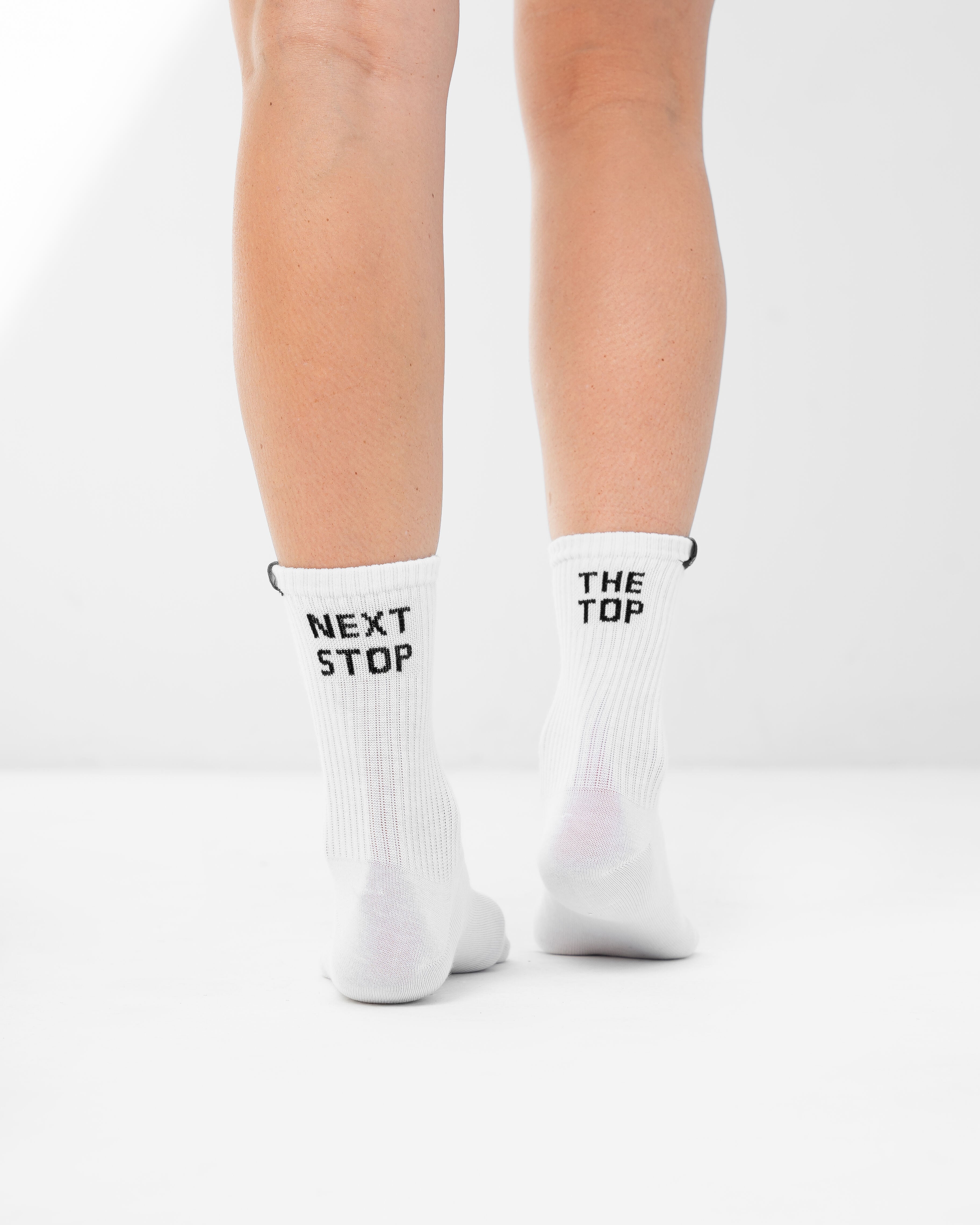Gym Sox Next Stop The Top Socks – unisex cotton motivational socks