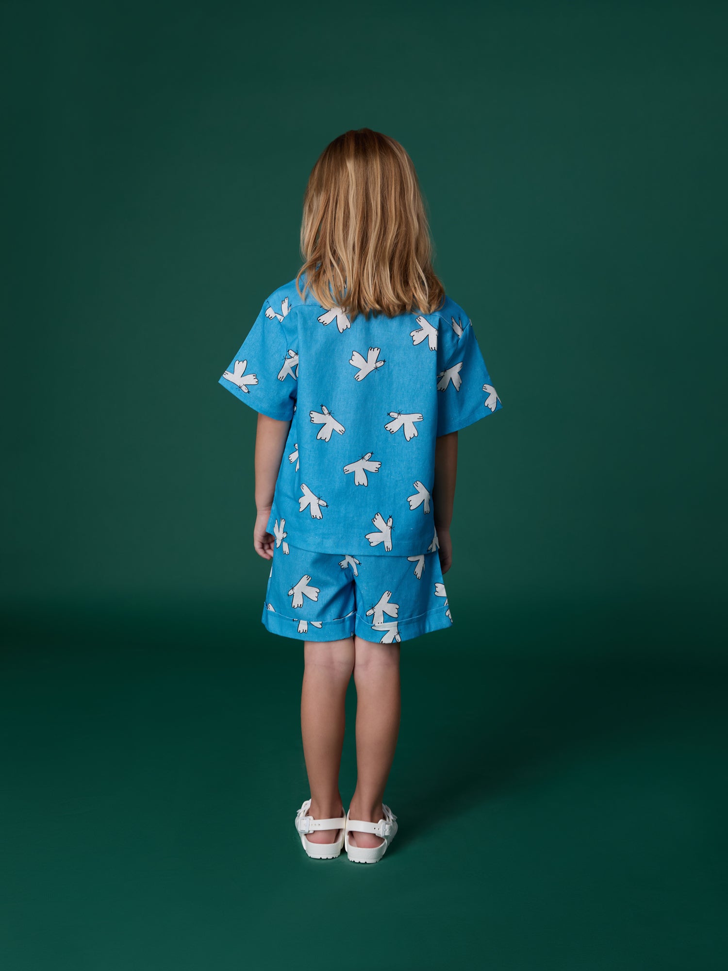 Birds All Over Linen Blend Co-ord Set