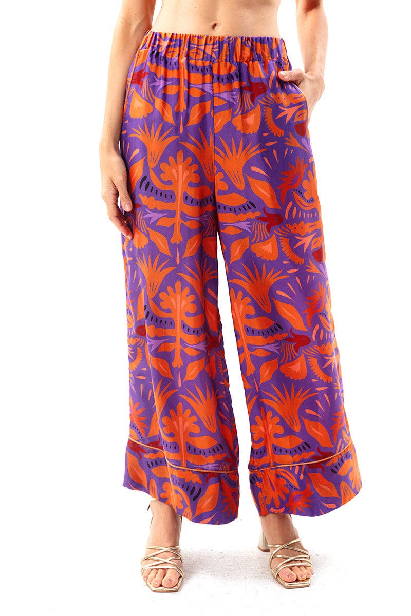 Mauve Wide Leg Pants