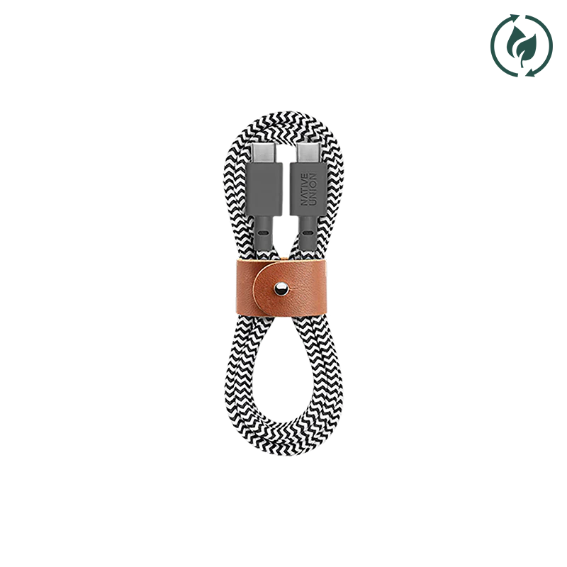 Fast Charging Cable Zebra (USB-C to USB-C & 1.2m)