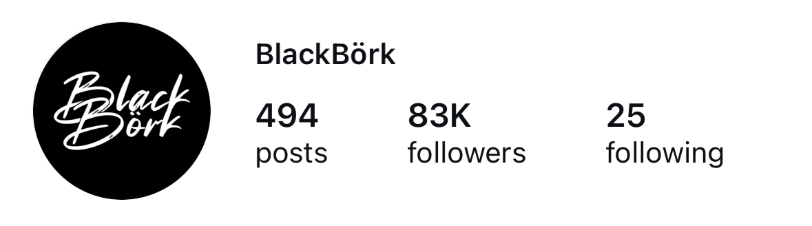 Blackbork Instagram