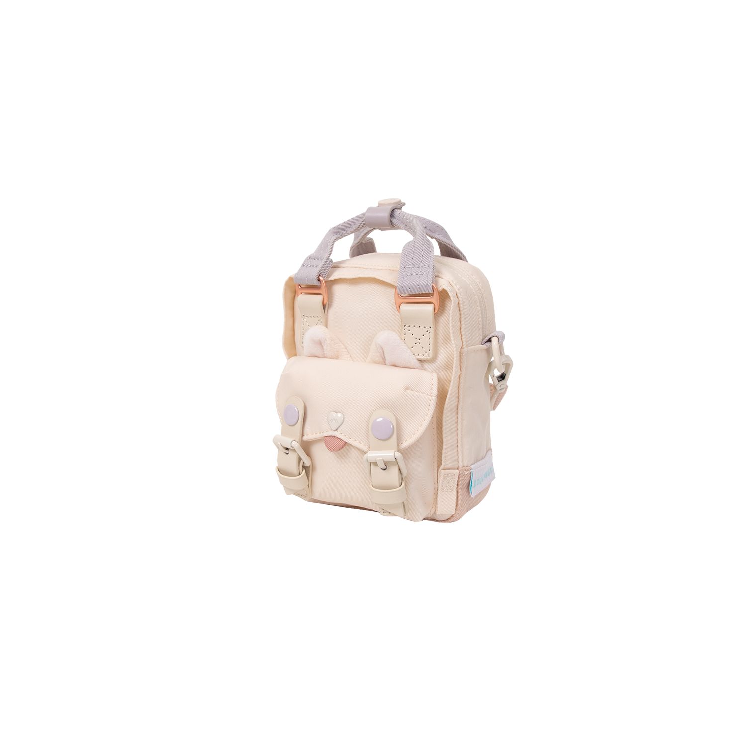 Macaroon Tiny Fairies & Friends Series Crossbody Bag - Sheer Pink x Powder Purple