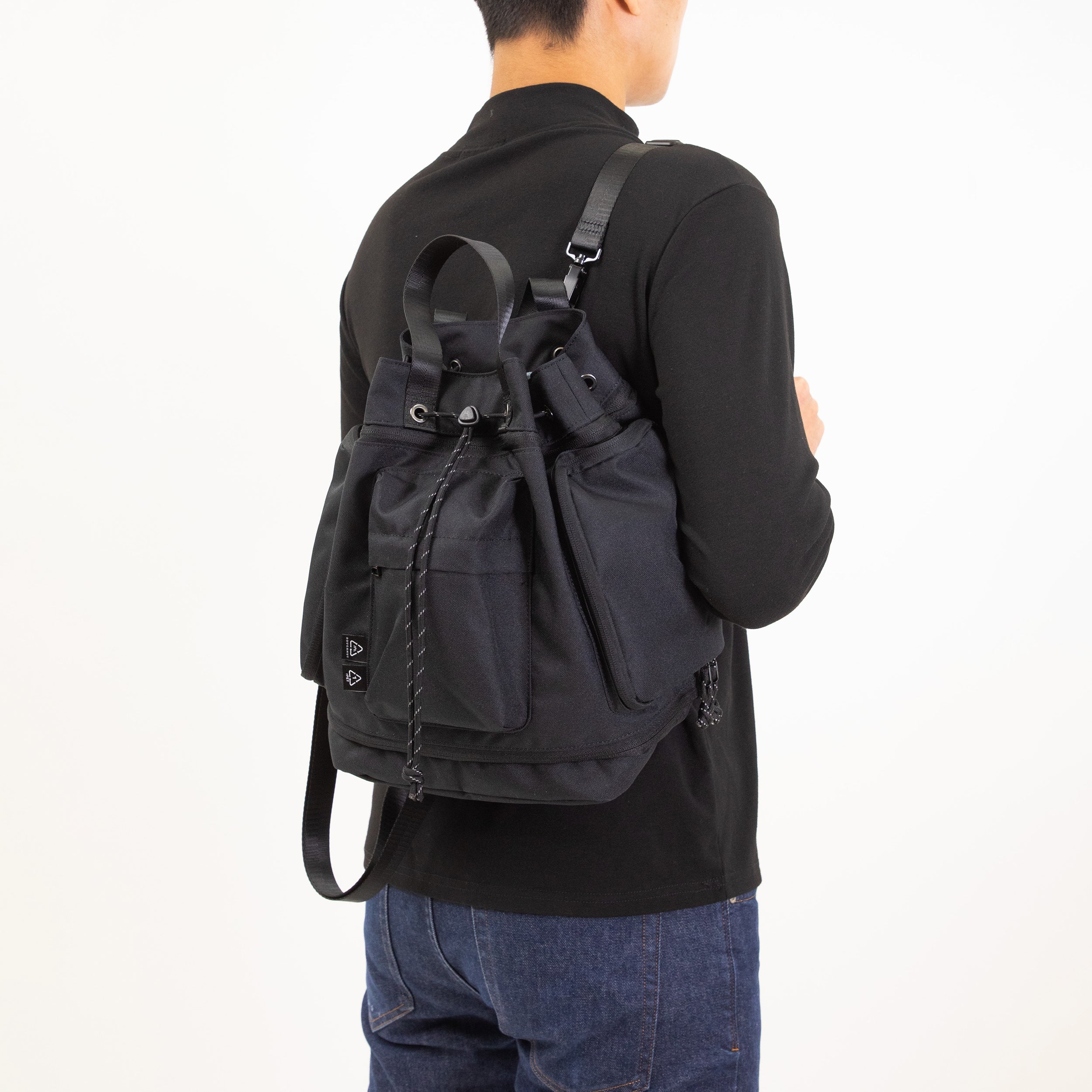 Pyramid Nomad Series Black Backpack