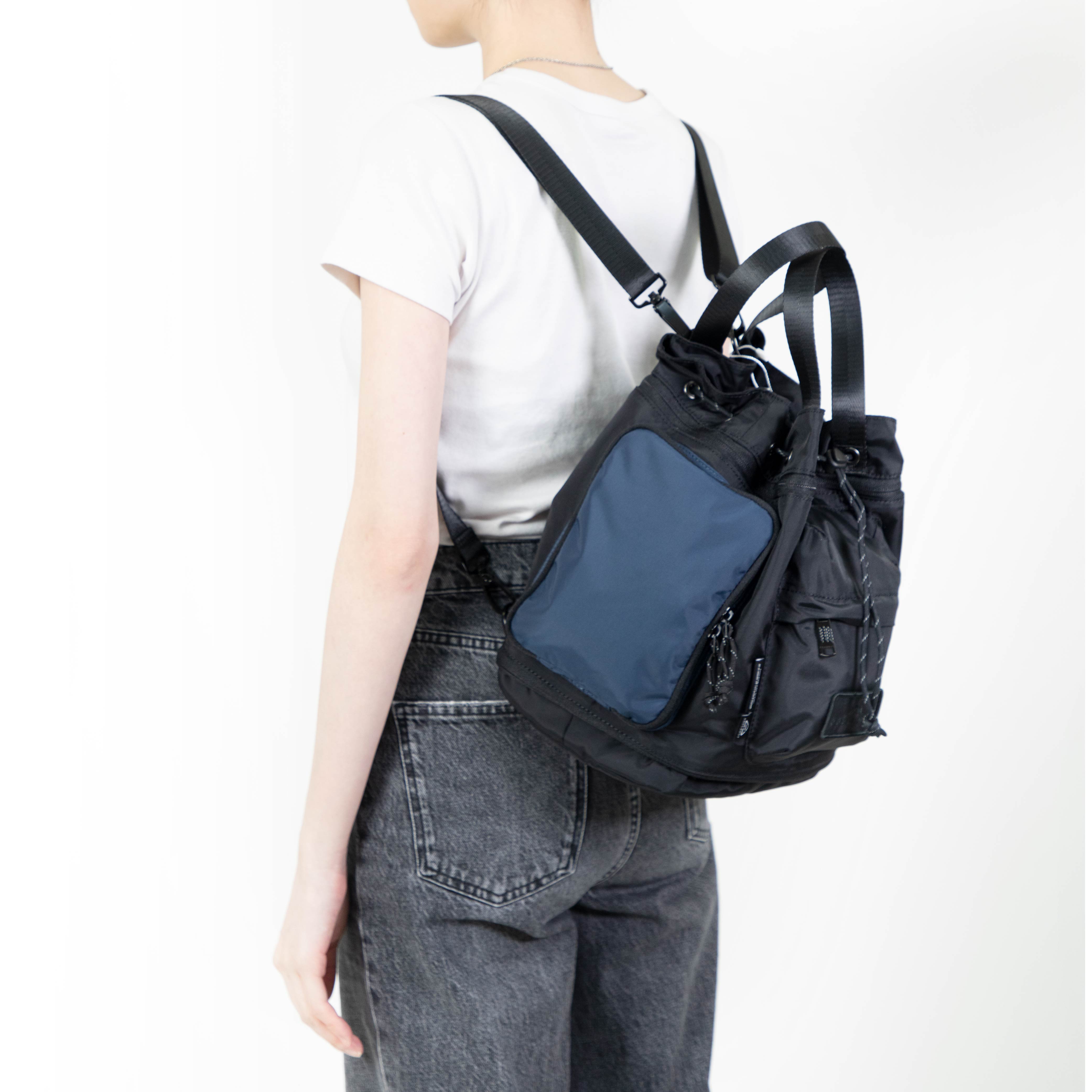 Pyramid Go Wild Series Black & Navy Backpack