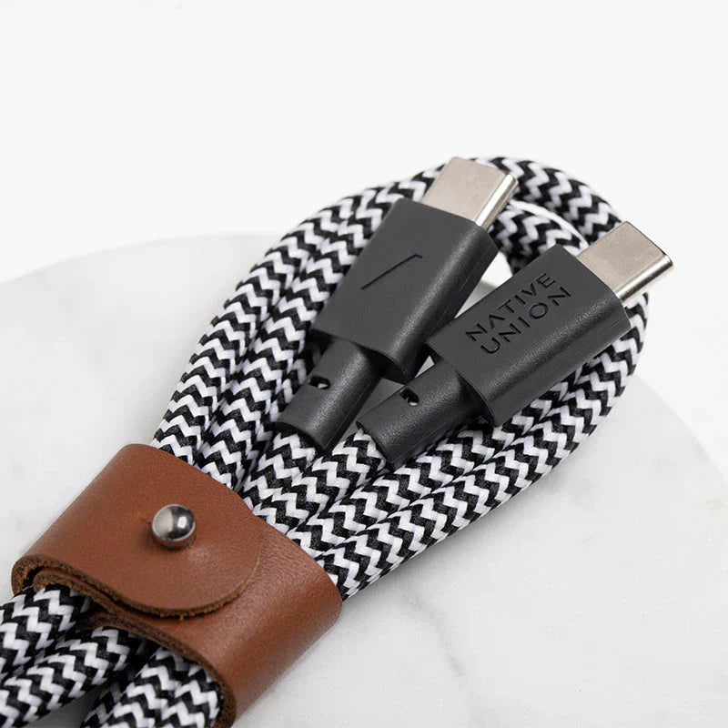 Fast Charging Cable Zebra (USB-C to USB-C & 1.2m)