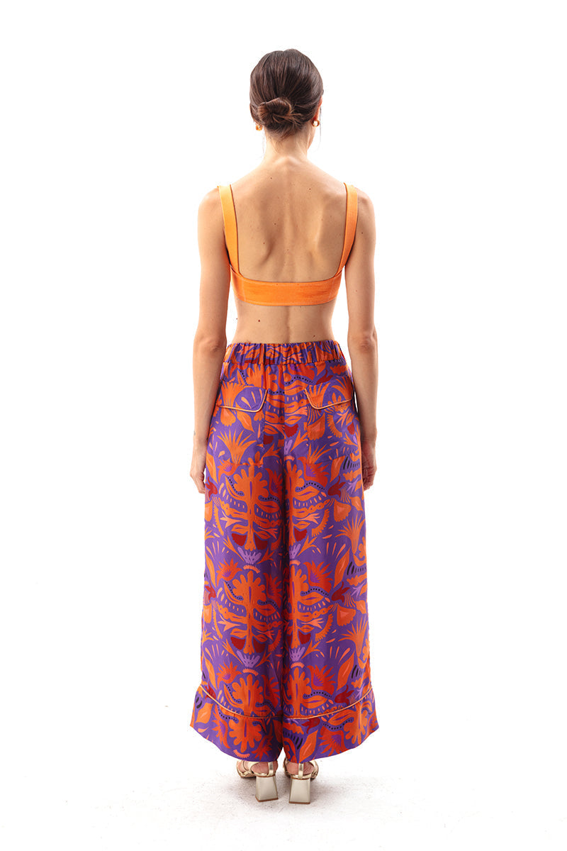 Mauve Wide Leg Pants