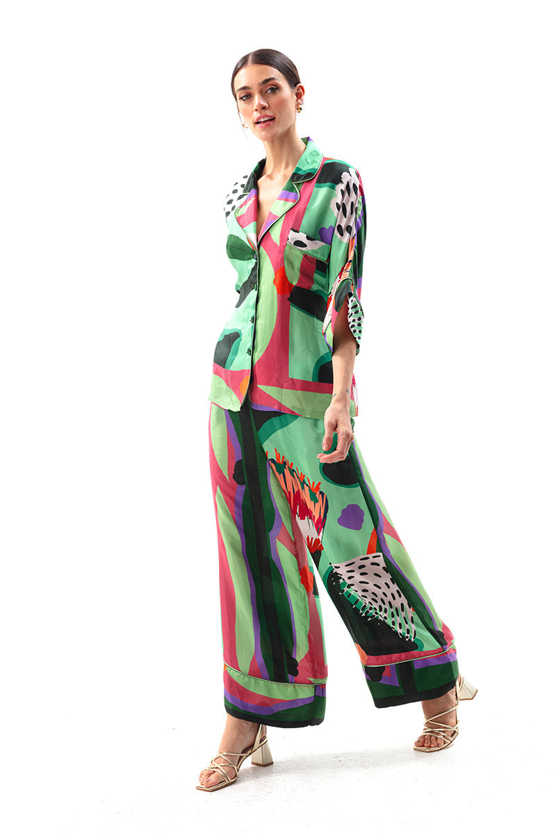 Sylvia Pajama Style Shirt