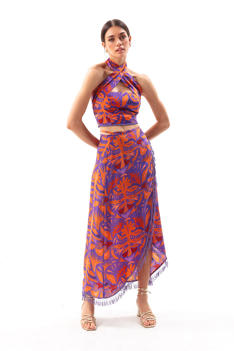 Mauve Sarong Skirt