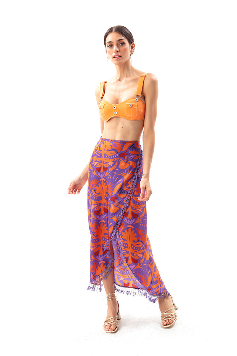 Mauve Sarong Skirt