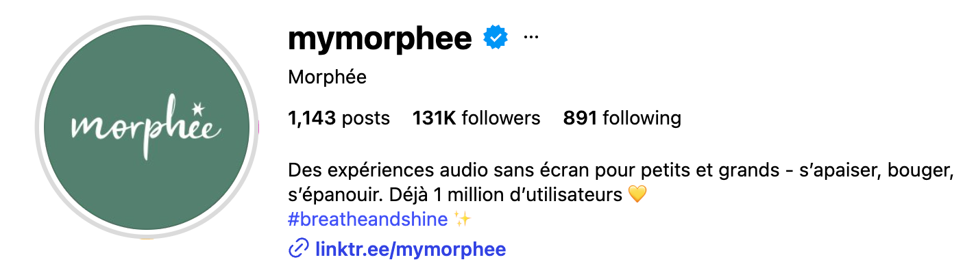Morphee Instagram