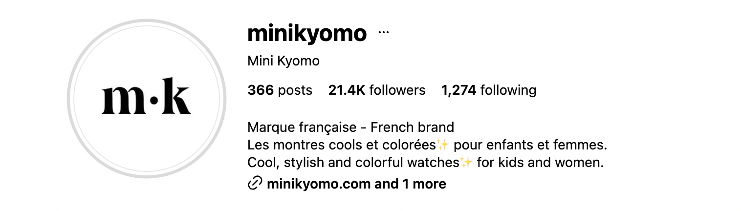 Mini Kyomo Instagram