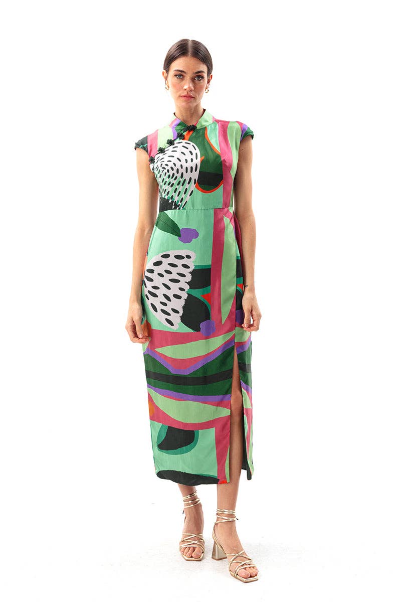 Sylvia Maxi Cheongsam Dress