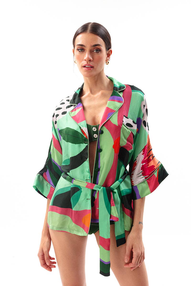 Sylvia Pajama Style Shirt